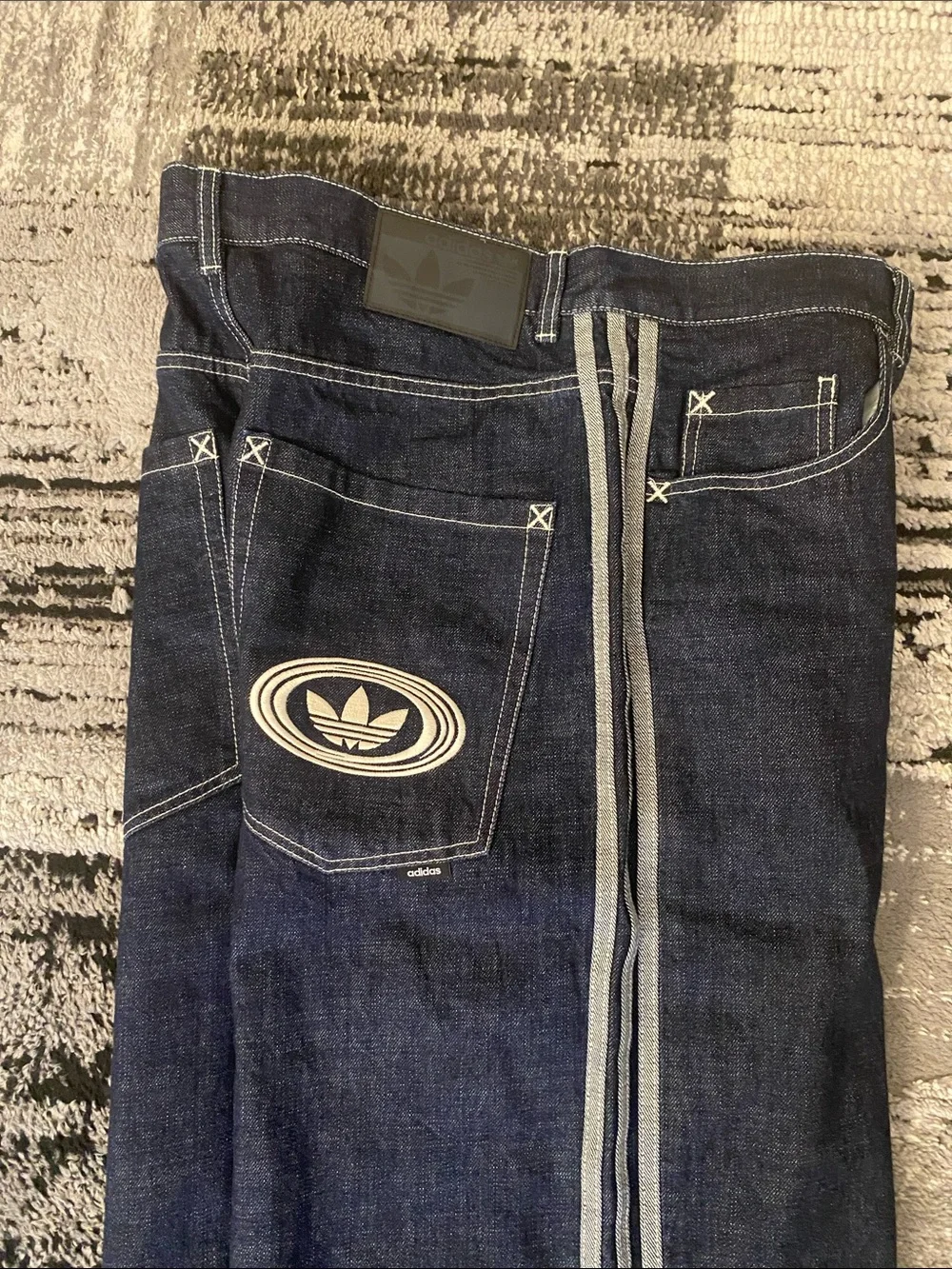 New Men’s Adidas Originals 90S ALTERNATIVE SPORT WIDE LEG SKATER JEAN 34